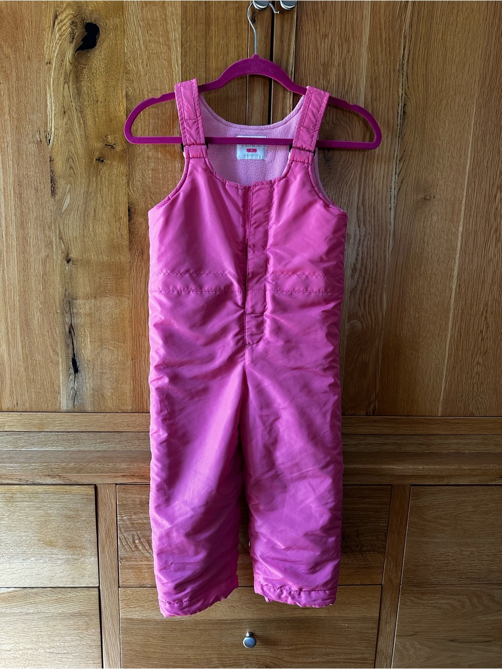 The Children's Place Bright Pink Girls Snow Overalls